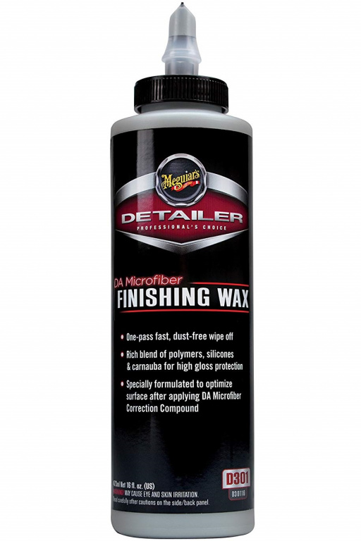 Meguiar's Detailer Da Microfiber Finishing Wax D301 Pasta Polish Finis 473ML D30116