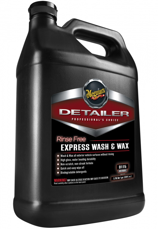 Meguiar's Detailer Rinse Free Express Wash &amp; Wax Sampon Auto D115 3.78L D11501