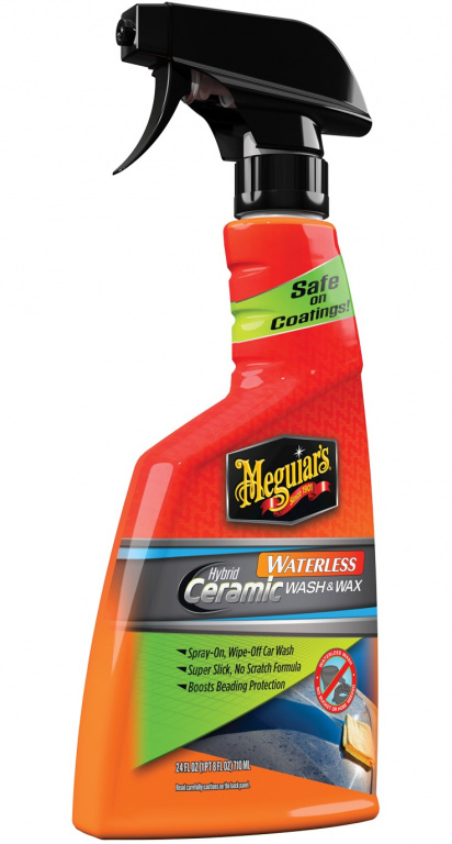 Meguiar's Hybrid Ceramic Waterless Wash &amp; Wax Waterless Car Wash for a Slick, Protective Barrier Solutie Spalare Si Protectie Auto Fara Apa 710ML G251024