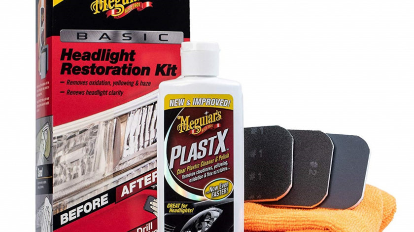 Meguiar's Kit Polish Faruri Headlight Restoration Kit G2960