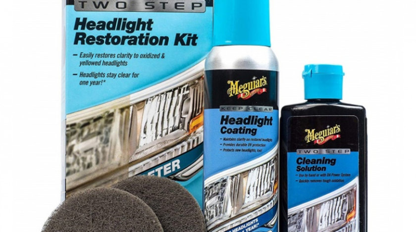 Meguiar's Kit Polish Faruri Two Step Headlight Restoration Kit G2970