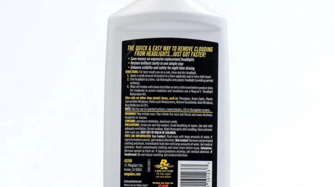 Meguiar's PlastX Clear Plastic Cleaner &amp; Polish Polish Suprafete Plastic Faruri Si Stopuri G12310MG