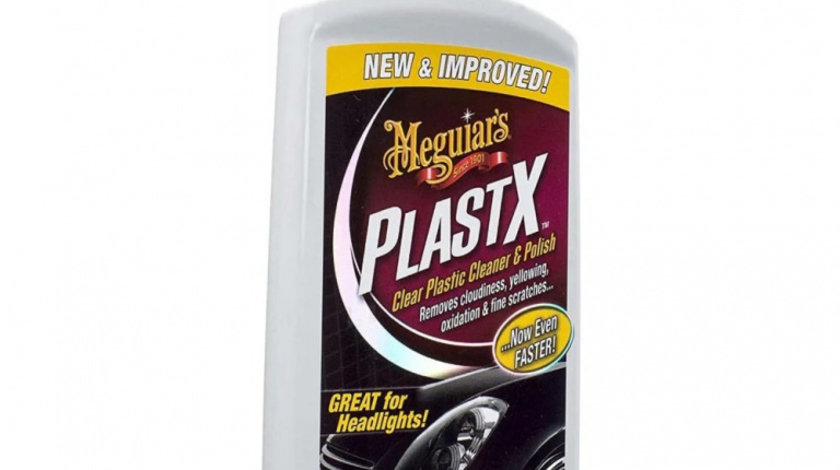 Meguiar's PlastX Clear Plastic Cleaner &amp; Polish Polish Suprafete Plastic Faruri Si Stopuri G12310MG