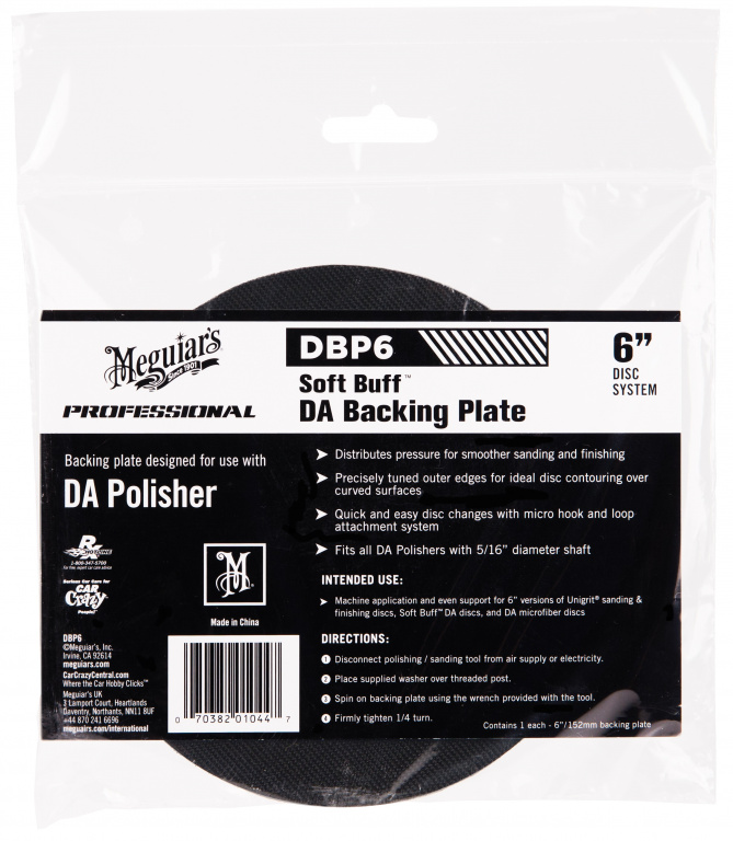 Meguiar's Professional Soft Buff DA Backing Plate Taler Masina Orbitala 152mm DBP6