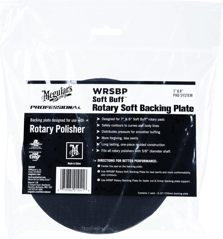 Meguiar's Rotary Soft Backing Plate Taler Masina Rotativa 155mm WRSBP