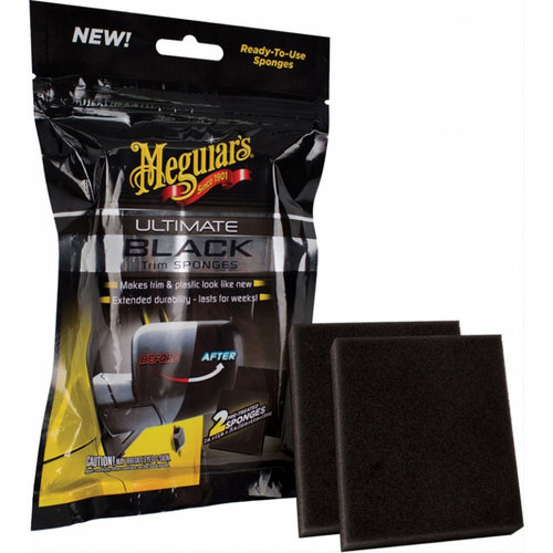 Meguiar's Set 2 Buc Aplicare Plastic Exterior Ultimate Black Trim Sponges G15800