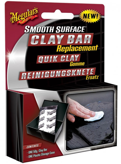 Meguiar's Smoot Surface Clay Bar Quik Clay Reinigungsknete Argila Decontaminare 50G G1001EU