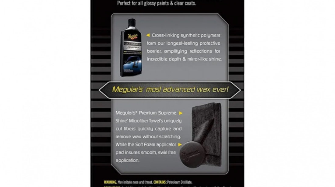 Meguiar's Ultimate Wax Liquid Ceara Auto Lichida 473ML G18216MG