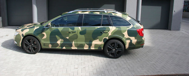 Meniul Zilei: Ce-ai zice de o Skoda camuflata si... cu 450 CP sub capota?