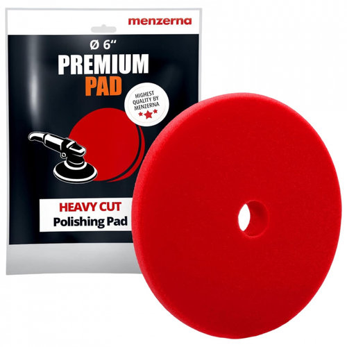 Menzerna Premium Heavy Cut Foam Pad 150 mm Red Burete Polish Abraziv 150 mm Rosu MZ-26900.224.010