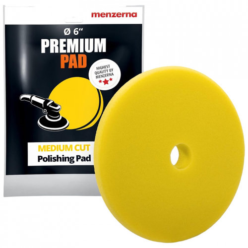 Menzerna Premium Medium Cut Foam Pad 150 mm Yellow Burete Polish Mediu 150 mm Galben MZ-26900-224.01...