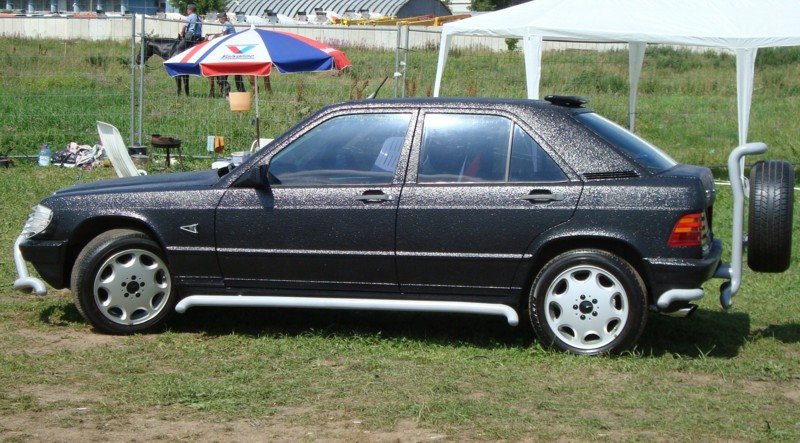 Mercedes 90E - Russian Tuning Style, kitsch sau capodopera?