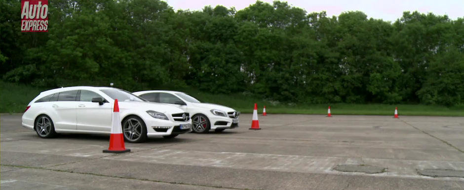 Mercedes A45 AMG. Mercedes CLS63 AMG. DRAG RACE!