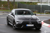 Mercedes AMG GT4 Door Coupe in trafic