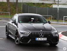 Mercedes AMG GT4 Door Coupe in trafic