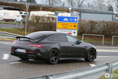 Mercedes AMG GT4 Door Coupe in trafic