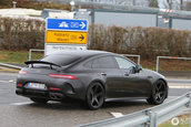 Mercedes AMG GT4 Door Coupe in trafic