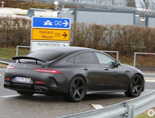 Mercedes AMG GT4 Door Coupe in trafic