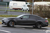 Mercedes AMG GT4 Door Coupe in trafic