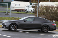 Mercedes AMG GT4 Door Coupe in trafic