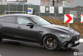 Mercedes AMG GT4 Door Coupe in trafic