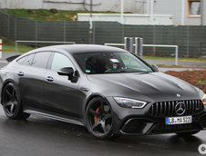 Mercedes AMG GT4 Door Coupe in trafic