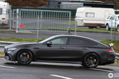 Mercedes AMG GT4 Door Coupe in trafic