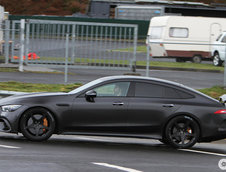 Mercedes AMG GT4 Door Coupe in trafic