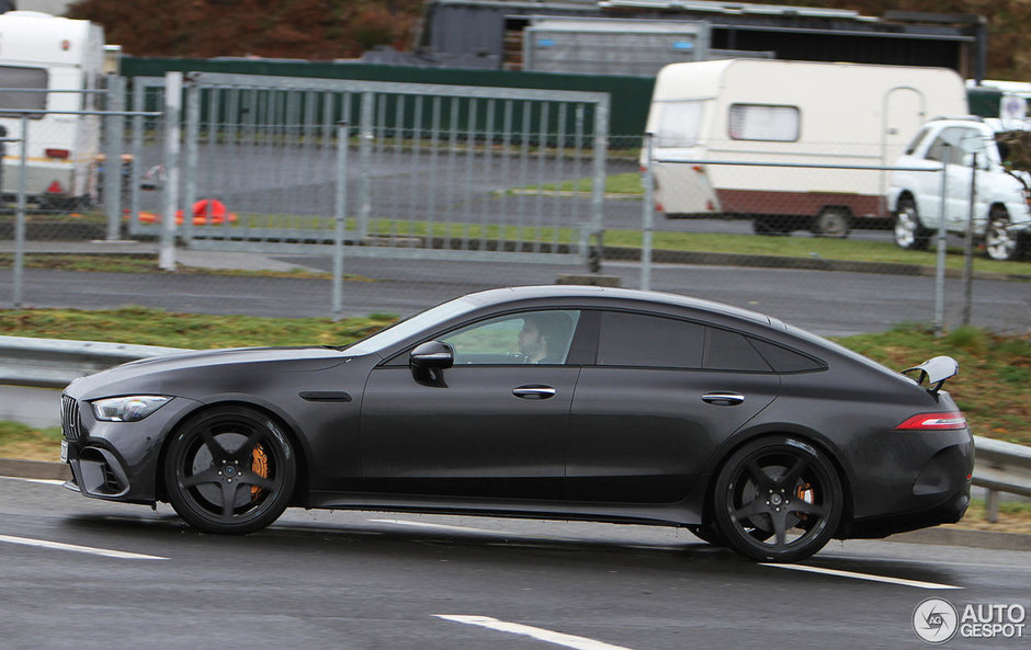 Mercedes AMG GT4 Door Coupe in trafic