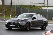 Mercedes AMG GT4 Door Coupe in trafic