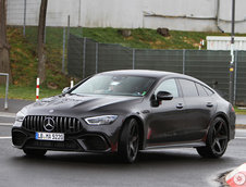 Mercedes AMG GT4 Door Coupe in trafic