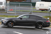 Mercedes AMG GT4 Door Coupe in trafic