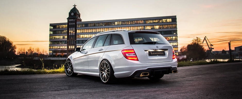 Mercedes C63 AMG Estate by Loewenstein: Cum sa faci piata in mare stil