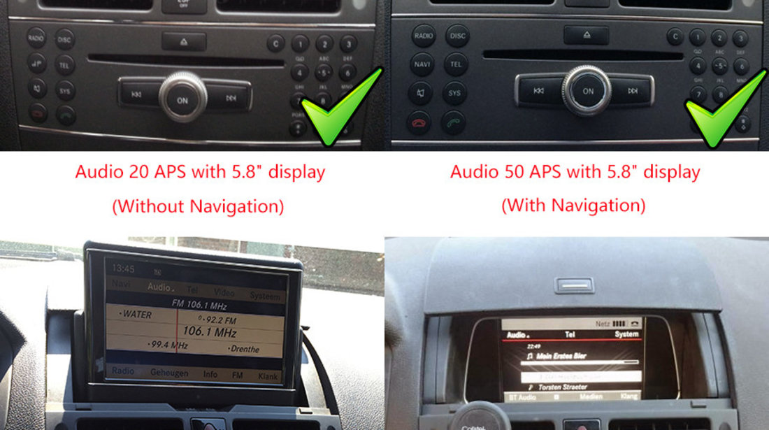 MERCEDES CD DVD GPS Update Harti Navigatie Mica Audio 50 APS NTG4 204 C-Class GLK Romania