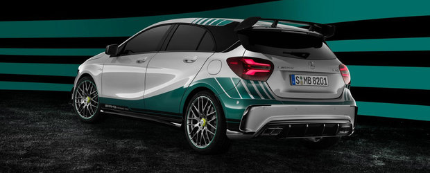 Mercedes celebreaza succesul din Formula 1 cu un hot-hatch de 381 CP