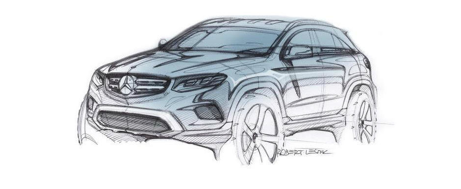 Mercedes GLC - Prima schita