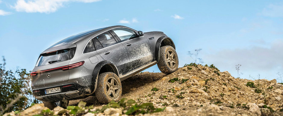 Mercedes lanseaza EQC 4x4², unicul SUV electric cu punti pe portale din lume. POZE Mercedes lanseaza EQC 4x4², unicul SUV electric cu punti pe portale din lume. POZE