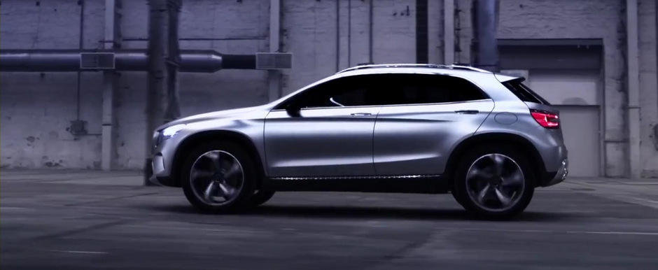 Mercedes prezinta in actiune si detaliu noul Concept GLA Mercedes prezinta in actiune si detaliu noul Concept GLA