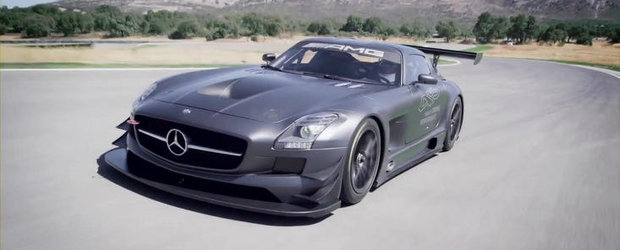 Mercedes prezinta noul SLS AMG GT3 45th ANNIVERSARY in detaliu si actiune