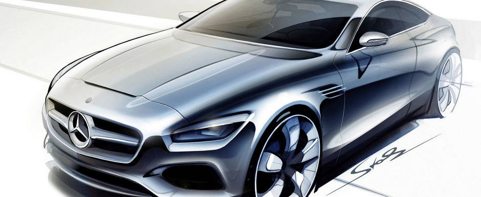 Mercedes publica prima imagine a noului S-Class Coupe