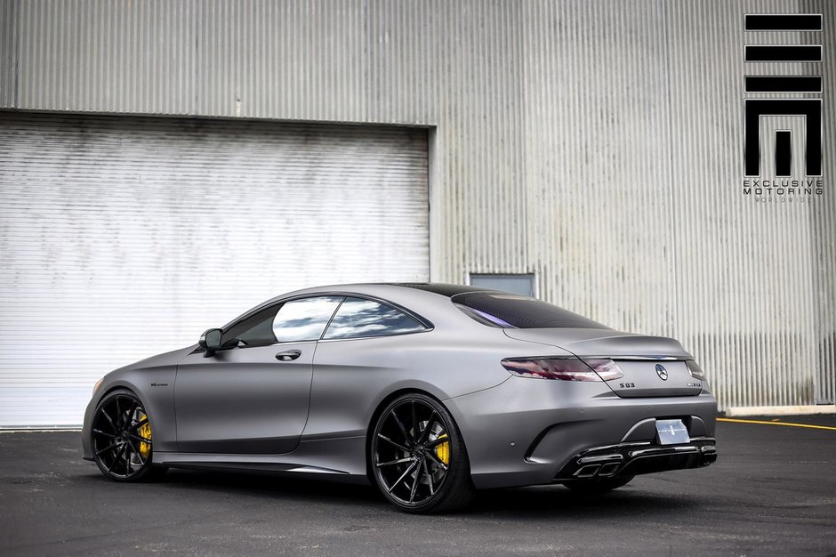 Mercedes S63 AMG Coupe cu jante Vossen CVT