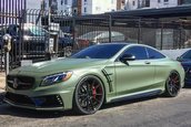 Mercedes S63 Coupe in verde mat
