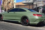 Mercedes S63 Coupe in verde mat