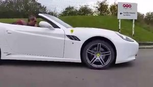 Mercedes SL500 transformat in Ferrari California