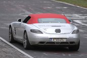 Mercedes SLS AMG Roadster surprins necamuflat