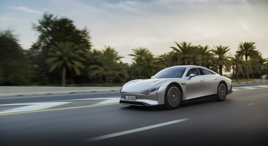 Mercedes Vision EQXX in teste