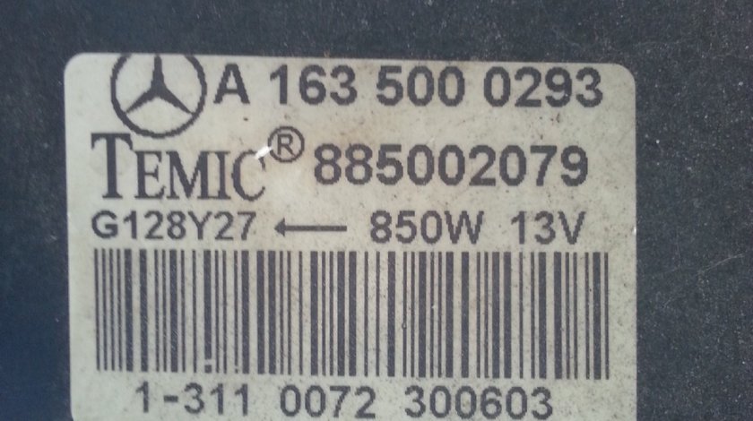 Mercedes W163 ML270 CDI Ventilator Racire si Radiator Apa 1998 2005