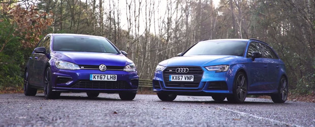 Merita Audi-ul cateva mii de euro in plus? Test comparativ intre Volkswagen Golf R si Audi S3