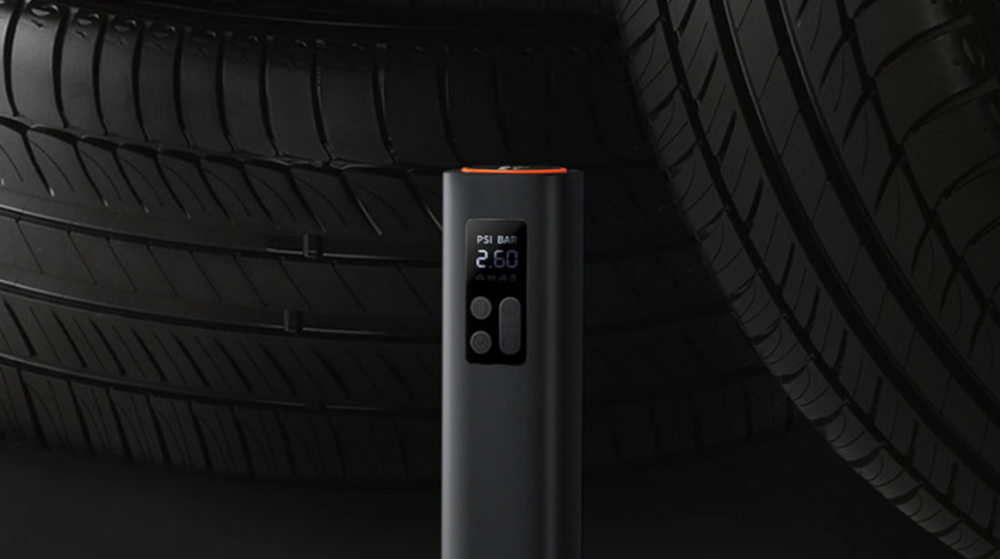 Mini Pompa De Aer Pentru Compresor Auto Baseus Pentru Priza Bricheta Neagra (CRCQ000001)