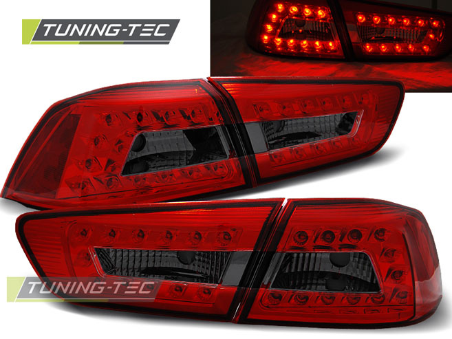 MITSUBISHI LANCER 8 SEDAN 08-11 ROSU SMOKE LED